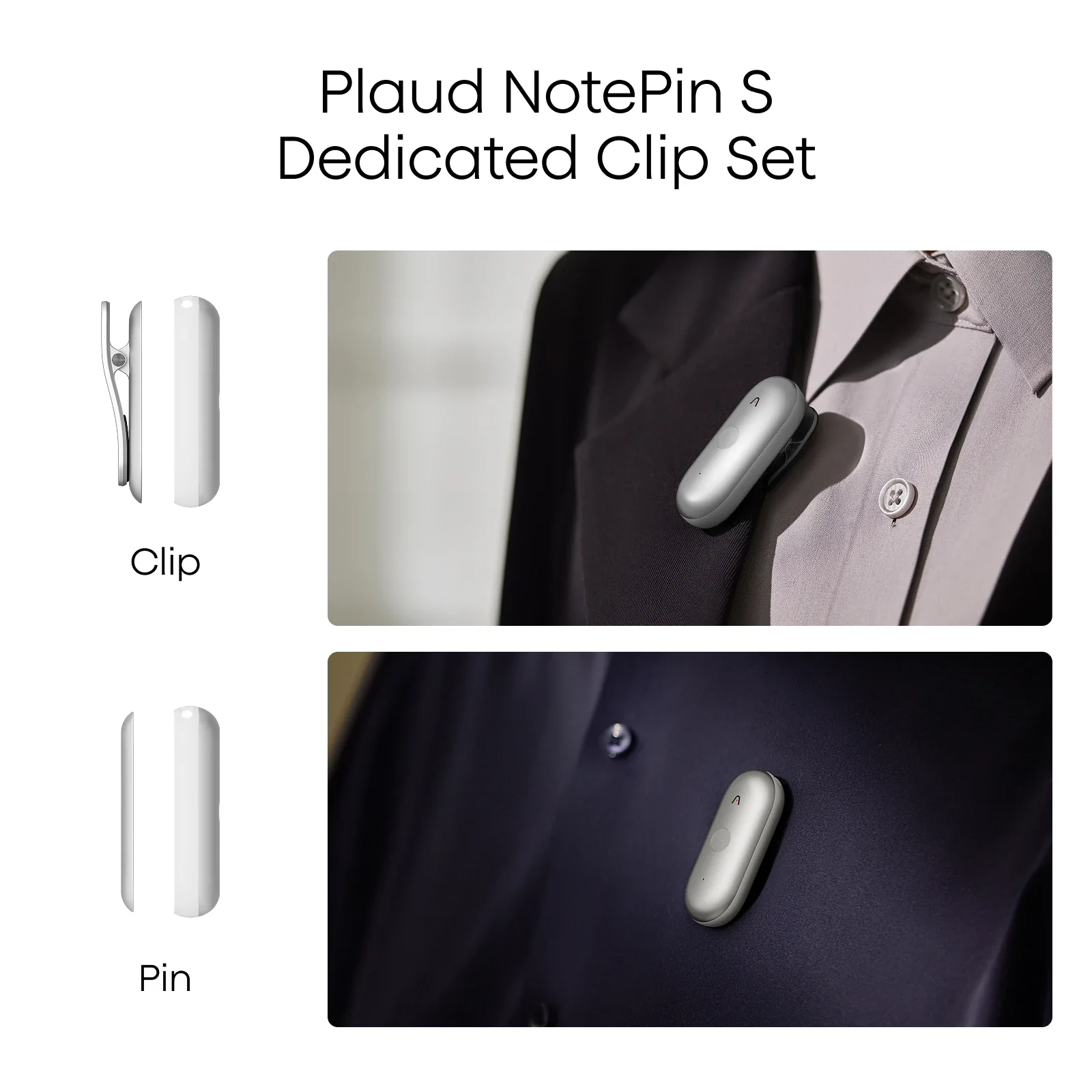 Clip & Magnetic Pin for Plaud NotePin|Plaud NotePin S - Image 4